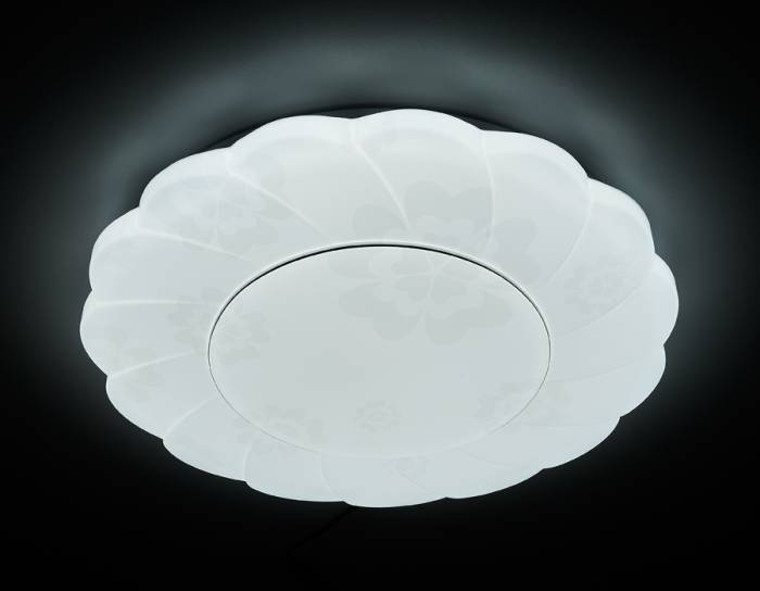 Потолочный светодиодный светильник Ambrella Orbital Design F146 WH 96W D500