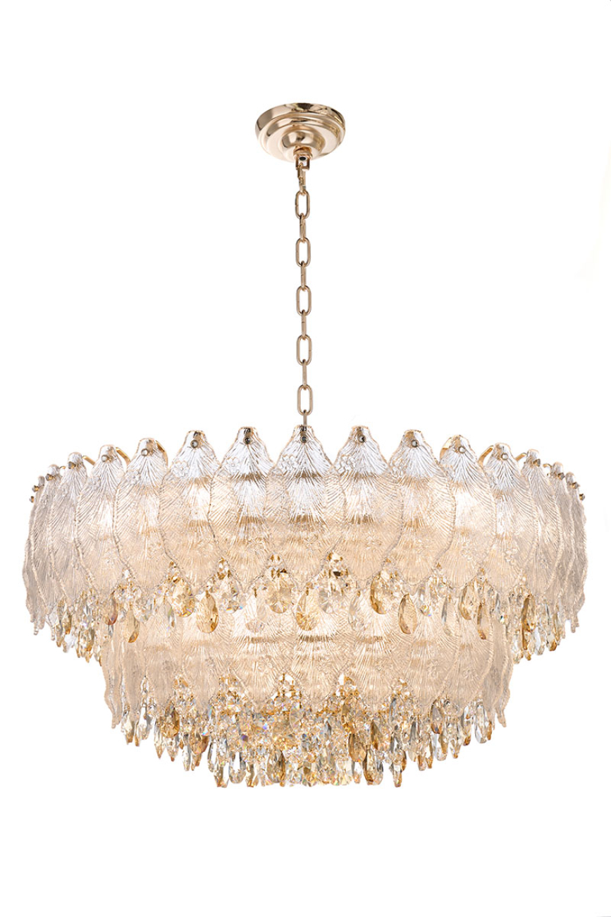 Подвесная люстра LEON Feuille LE7156/800 GD