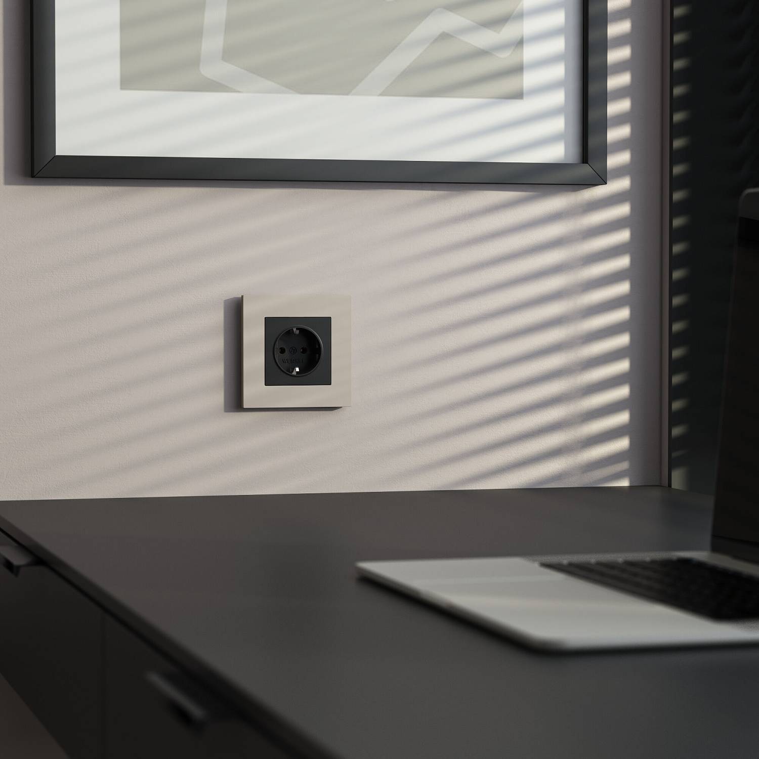 Рамка Werkel W0012917/ Рамка на 1 пост Slab (дымчатый софт)