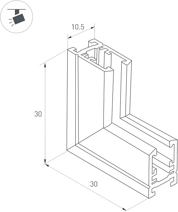 Коннектор для шинопровода Arlight Mag-Microcosm 044529