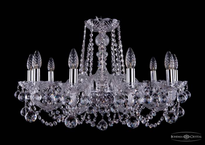 Подвесная хрустальная люстра 1402 Bohemia 1402/10/240 Ni Balls