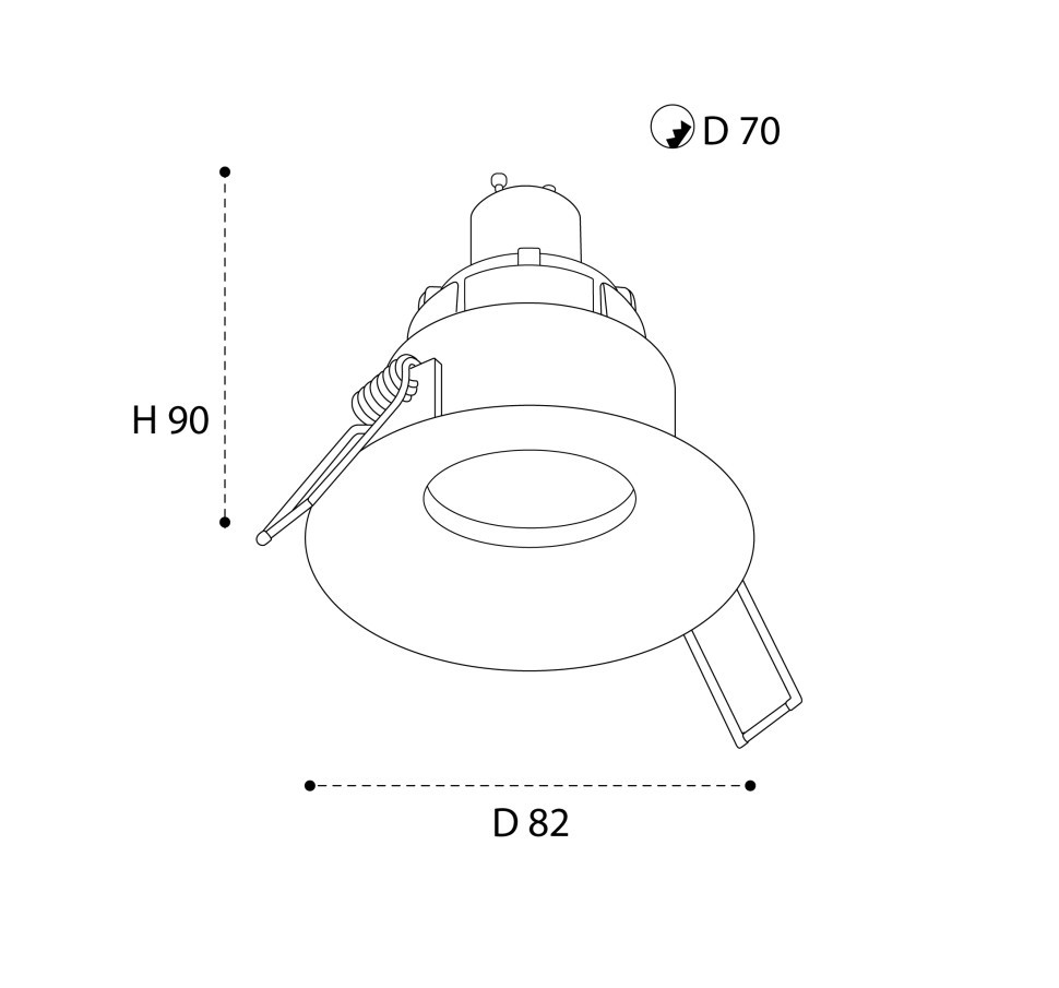 Встраиваемый светильник Italline M01-1021 white