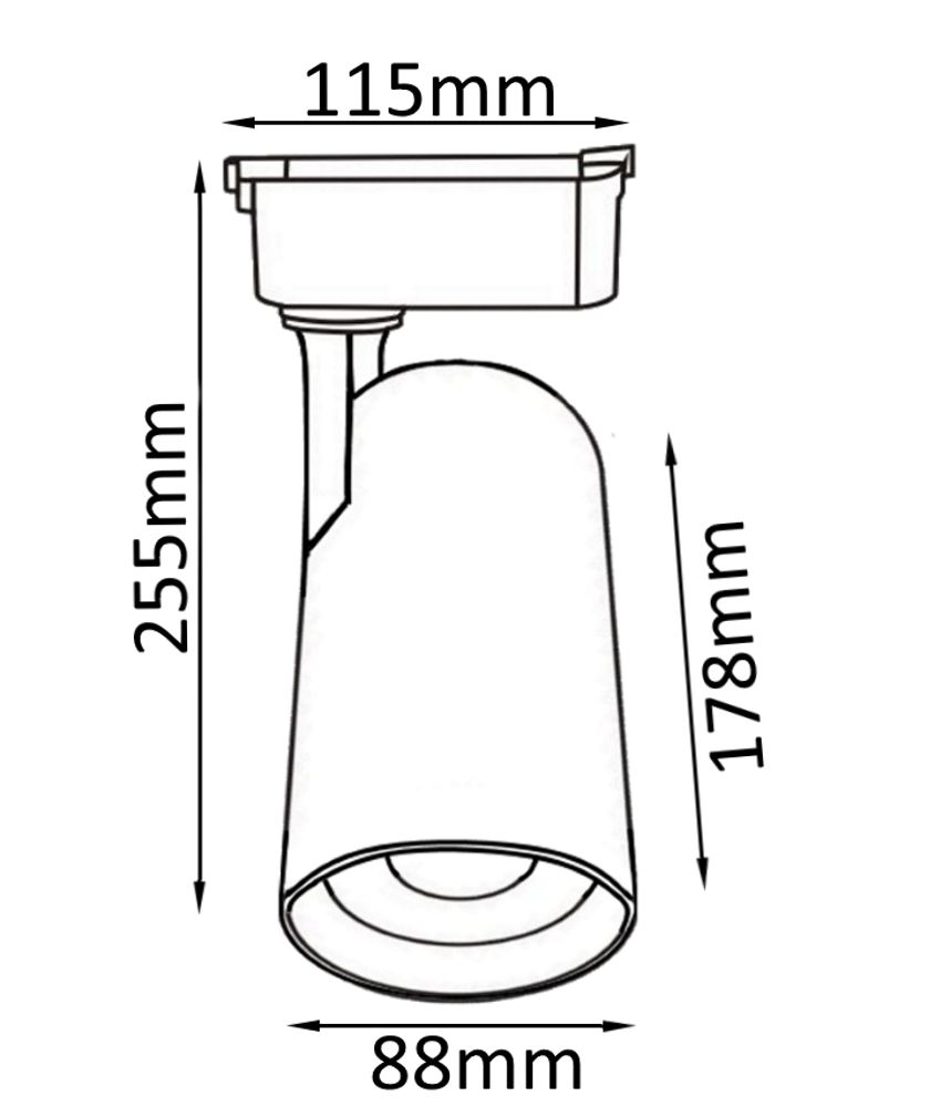 Трековый светильник Crystal Lux Clt 0.11 CLT 0.31 006 40W BL