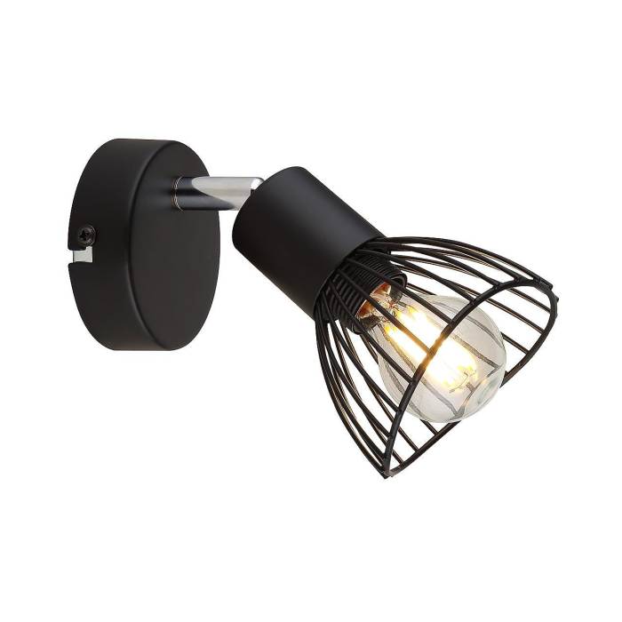 Светильник Спот E14 1*60Вт, BK+CH SP.036-11-06