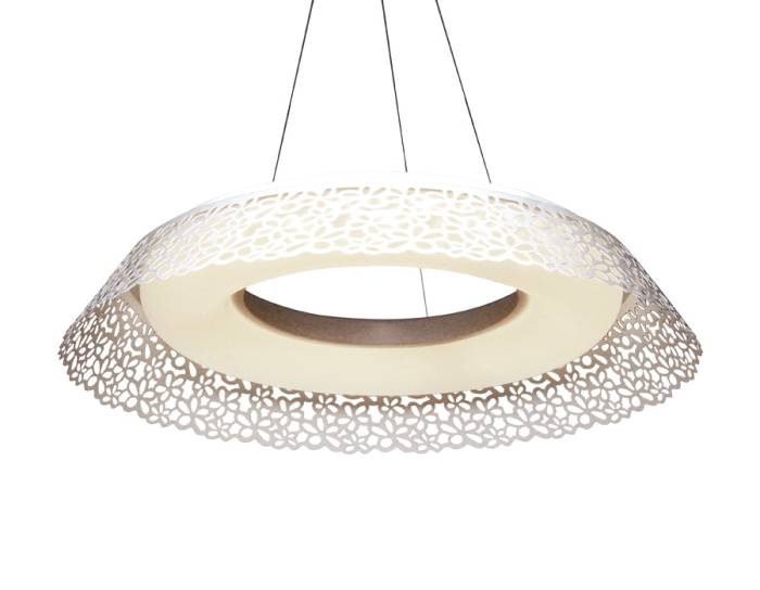 Потолочный светодиодный светильник Ambrella Orbital Design F121 WH 72W D620