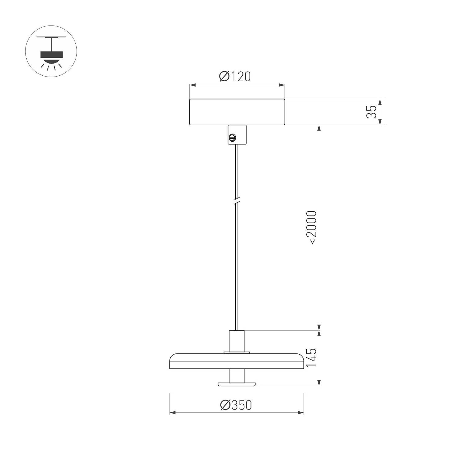 Светильник подвесной Arlight Kotaro 057232