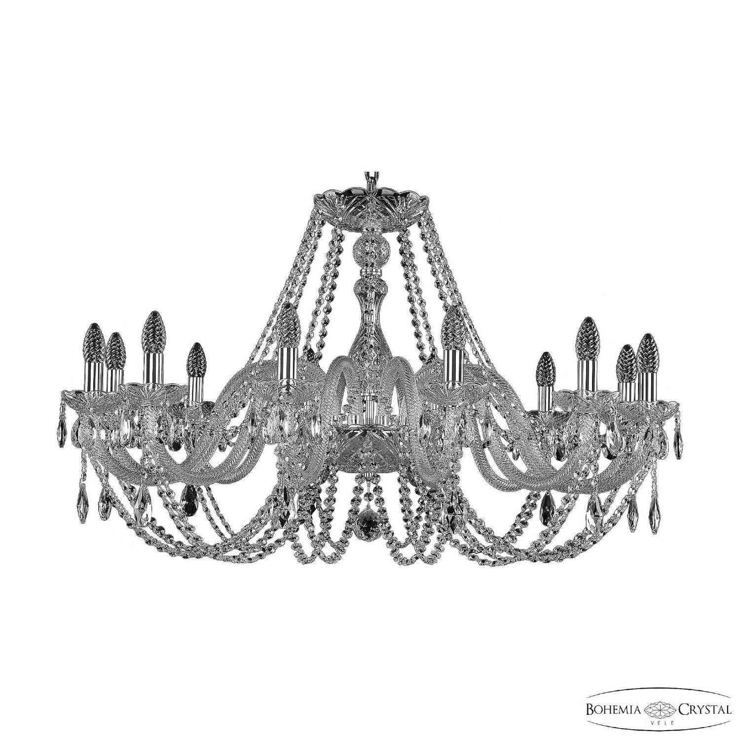 Подвесная люстра Bohemia 101 101/12/360 Ni