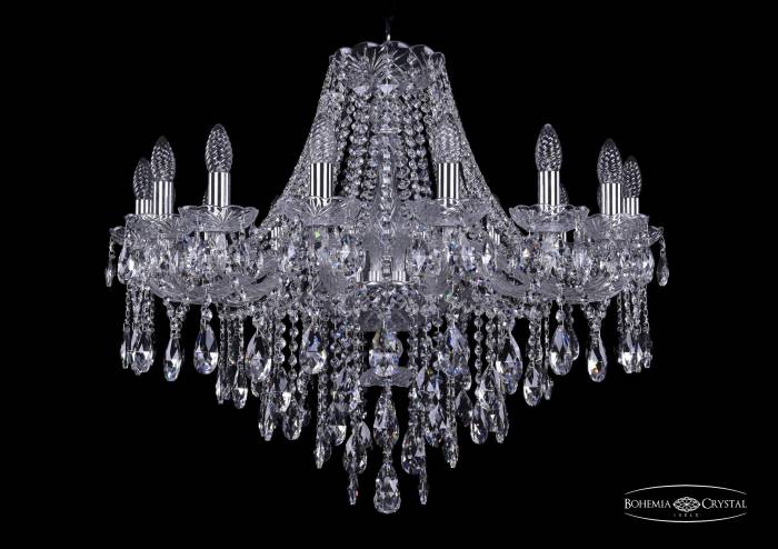 Подвесная хрустальная люстра 1415 Bohemia 1415/16/300 Ni