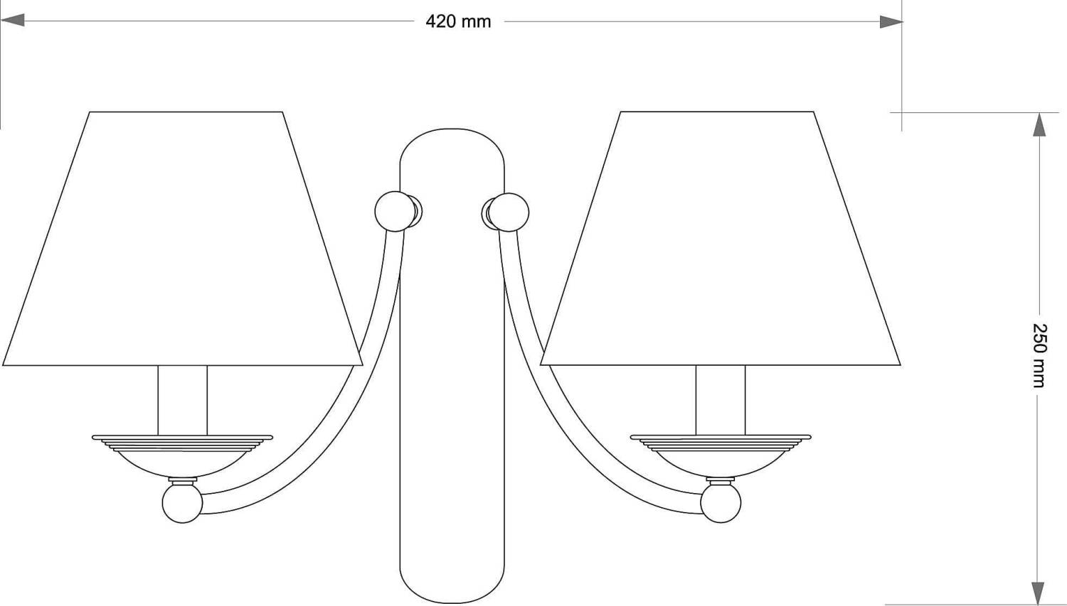 Настенное бра Kutek N (абажур) N-K-2(P/A)
