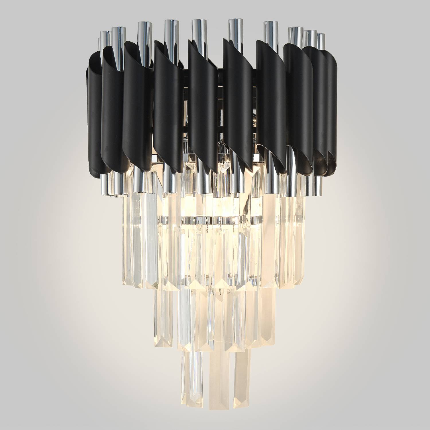 Настенное бра Natali Kovaltseva Darian DARIAN 76017/2W CHROME BLACK