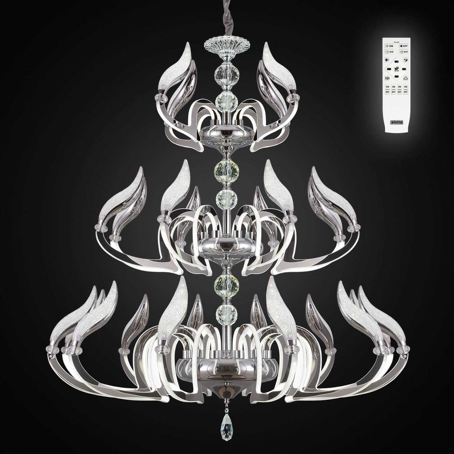 Подвесная люстра с пультом Diva Citilux EL339P24