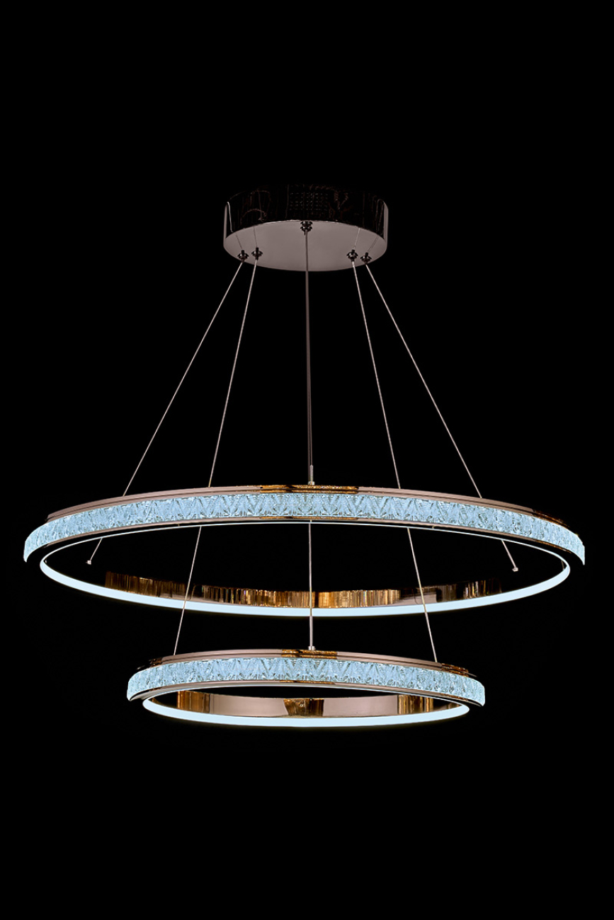 Подвесная люстра LEON Aida LE7707/800-2K Black Chrome