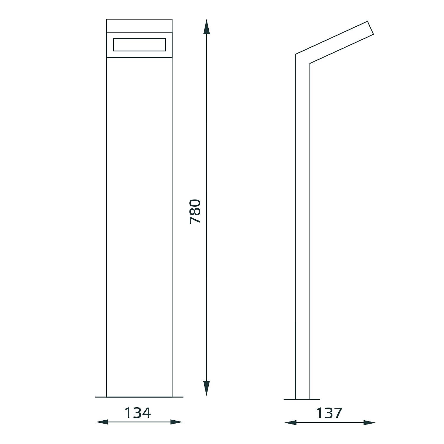 Уличный наземный светильник Gauss GD111