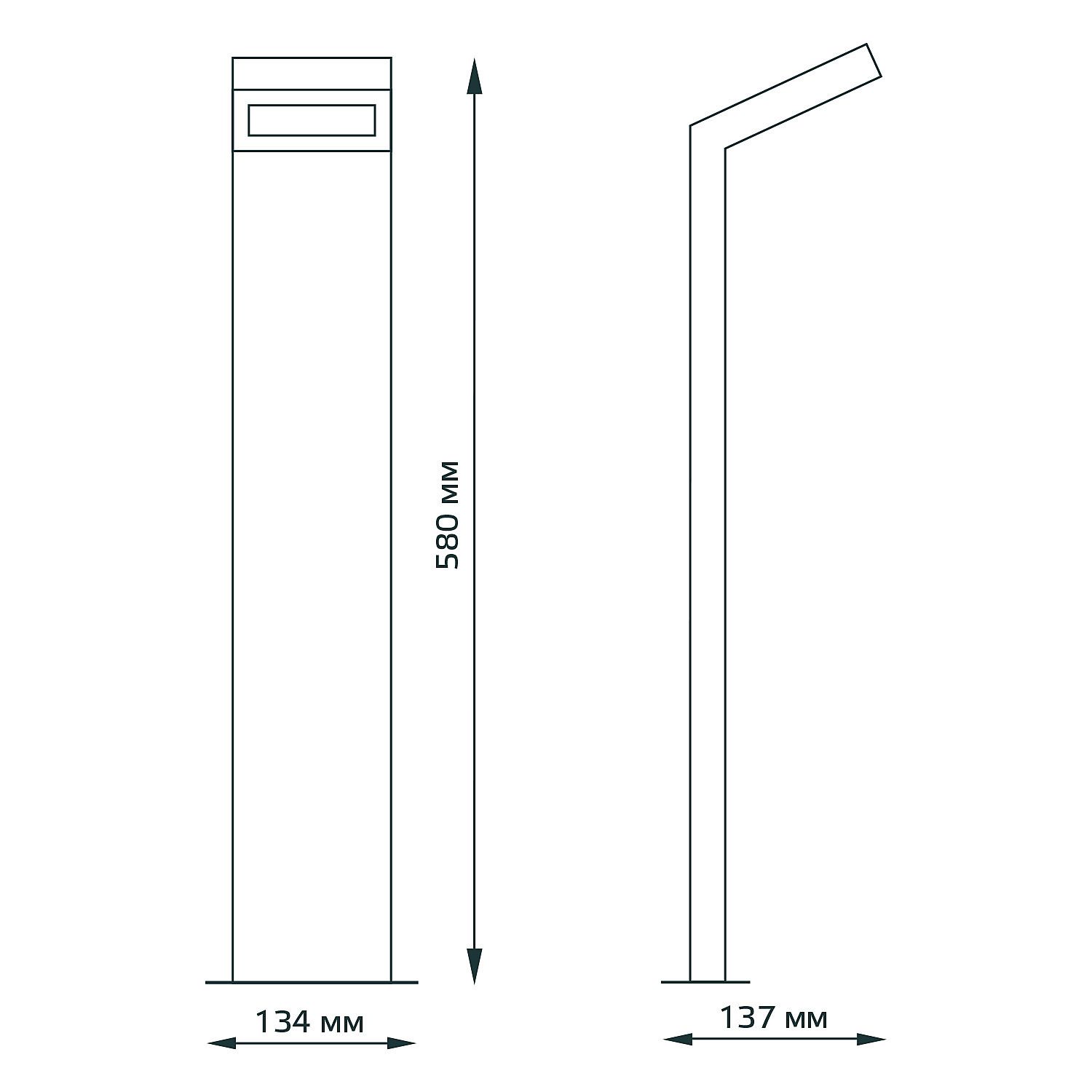 Уличный наземный светильник Gauss GD110