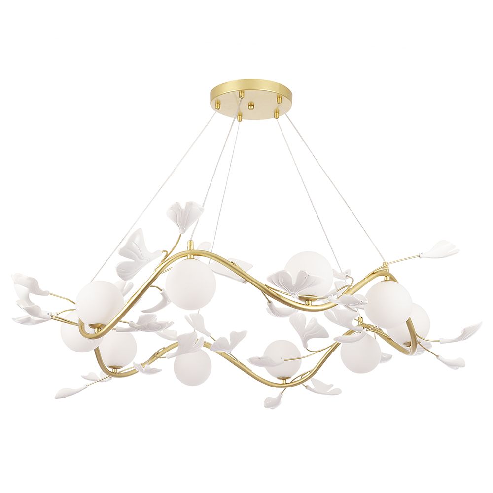 Подвесная люстра Crystal Lux Colibri COLIBRI SP10 GOLD