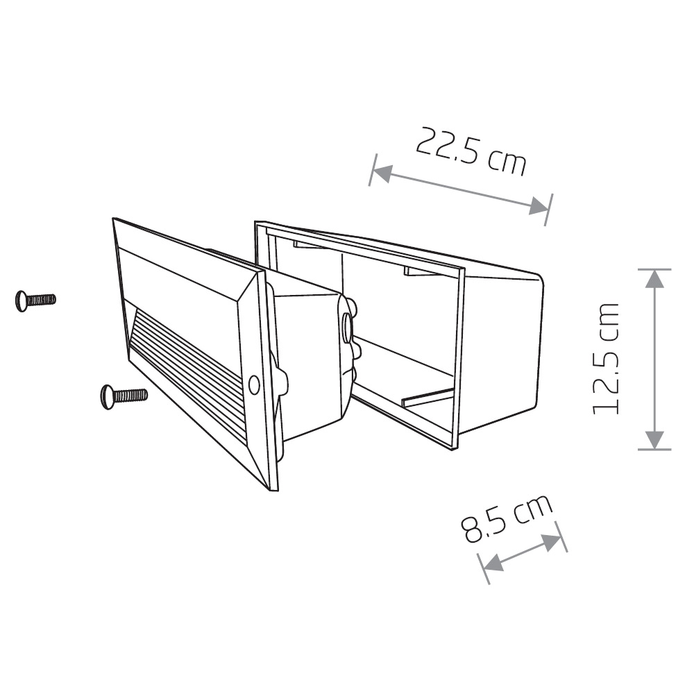 Подсветка для ступеней Nowodvorski Basalt 3412
