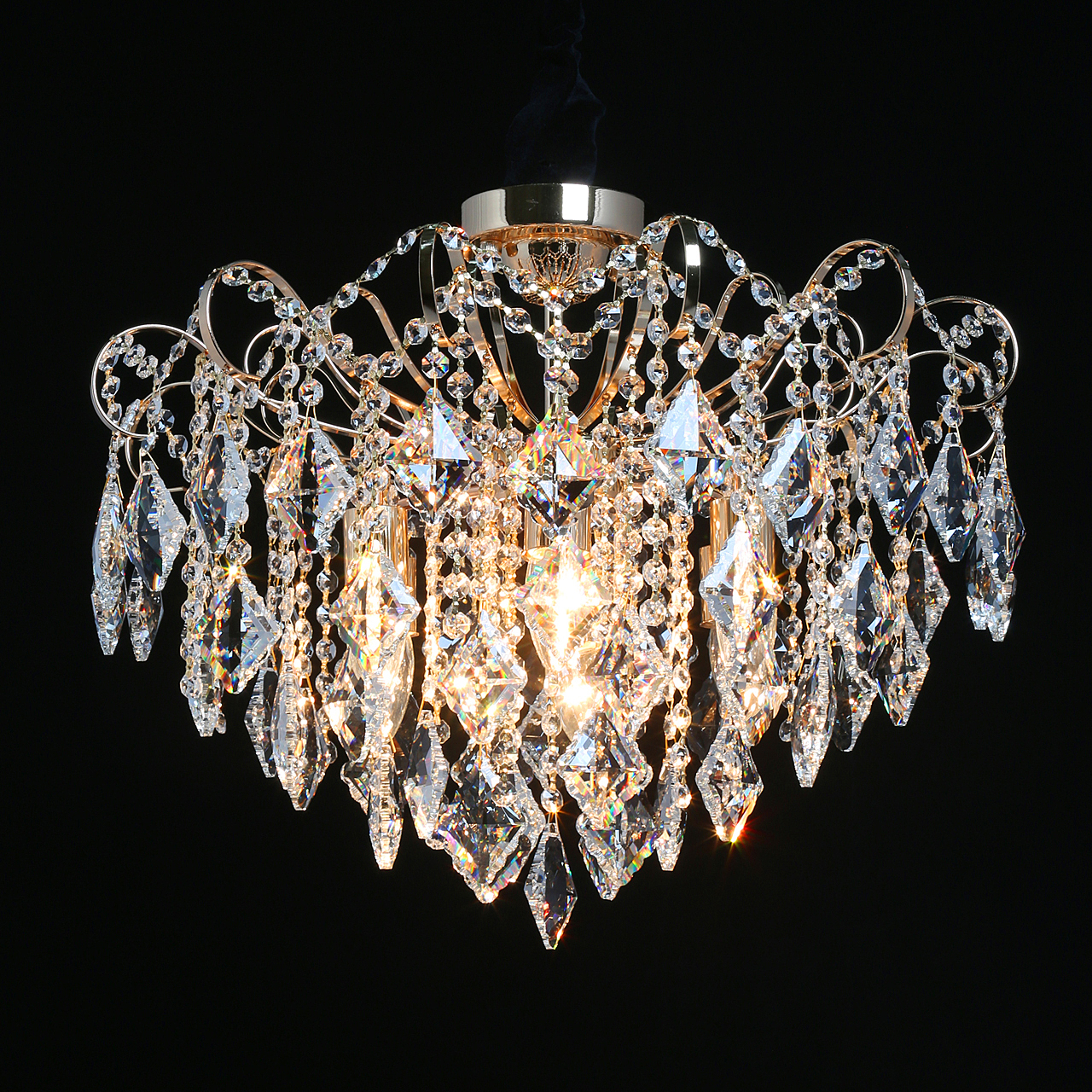 Потолочная хрустальная люстра De Markt Бриз 464019406