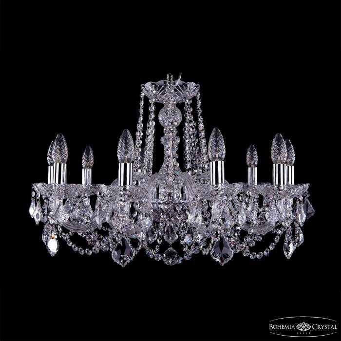 Подвесная хрустальная люстра 1402 Bohemia 1402/10/240 Ni Leafs