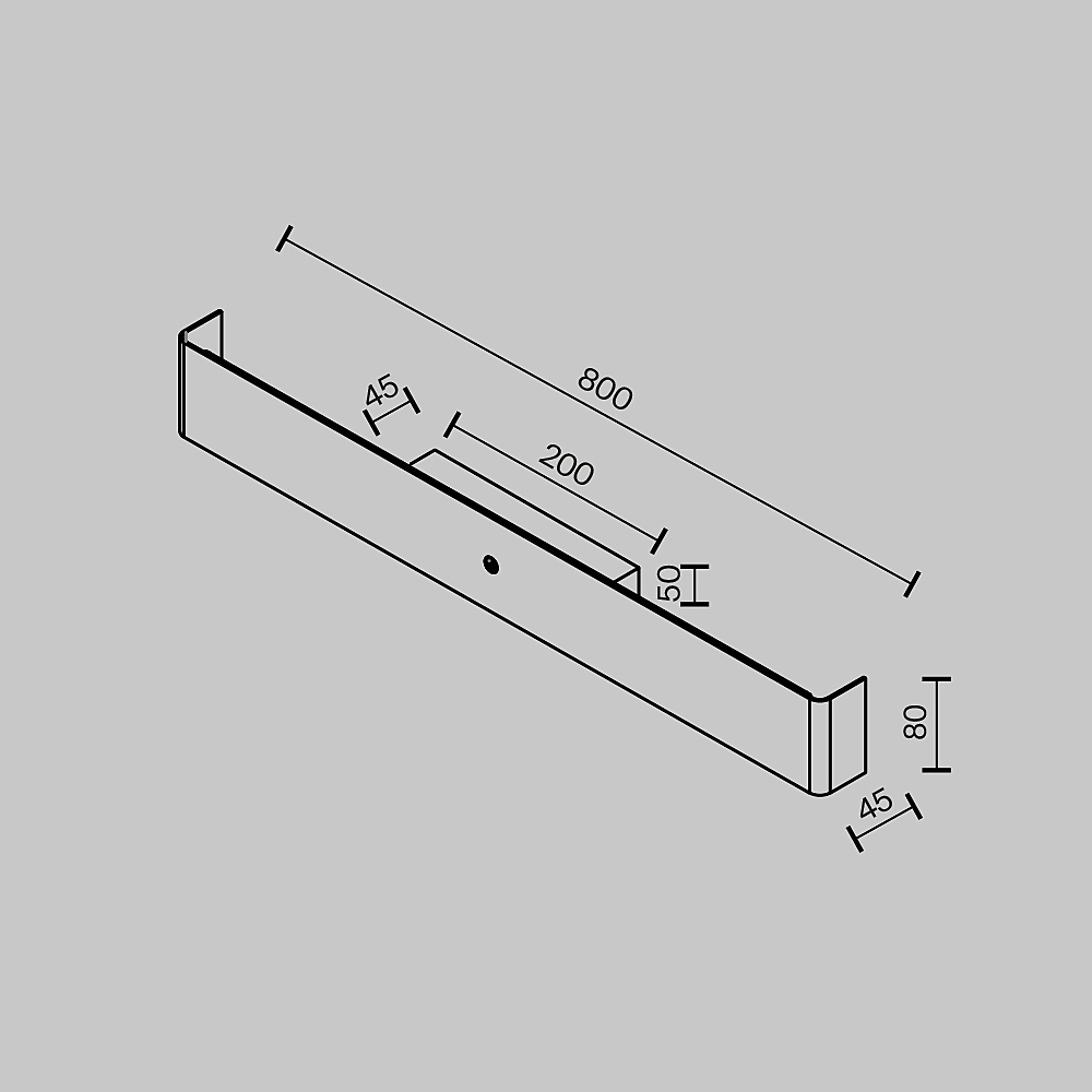 Настенный светильник Maytoni Bracket MOD492WL-L16BK