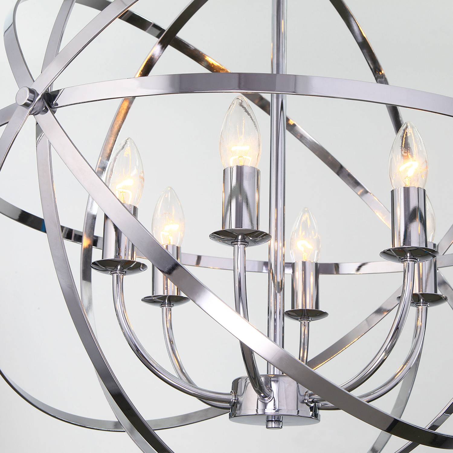 Подвесная люстра Eurosvet Santi 60139/6 хром Smart