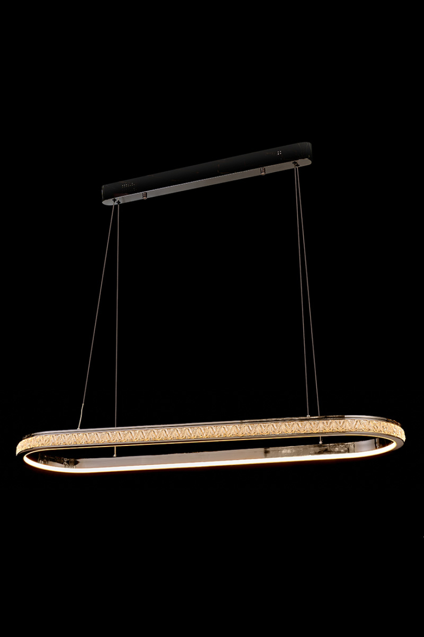 Подвесная люстра LEON Aida LE7707/1050L Black Chrome