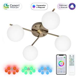 Потолочная люстра Citilux Адам Смарт CL228A143