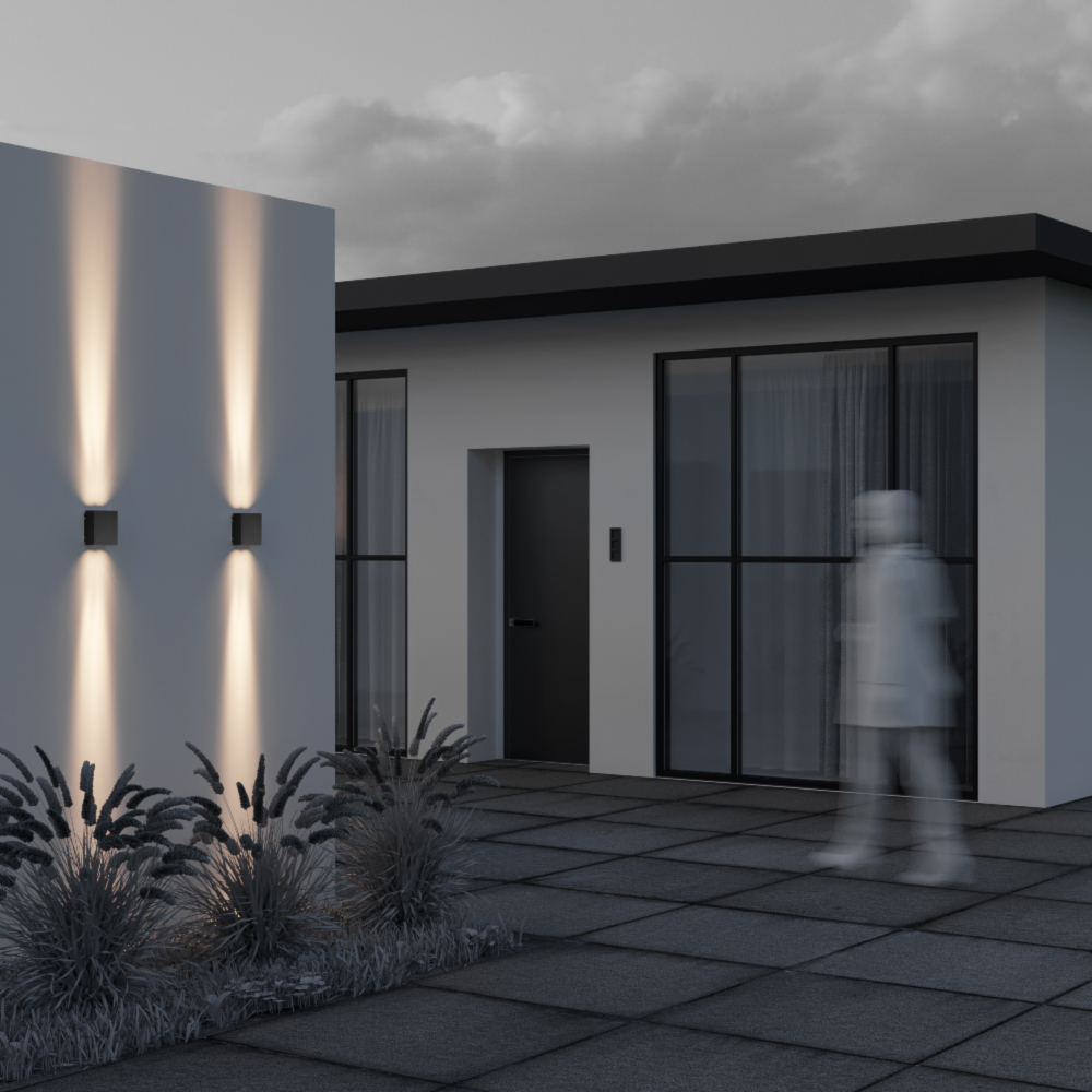 Уличный настенный светильник Maytoni Shell O570WL-L20B3K