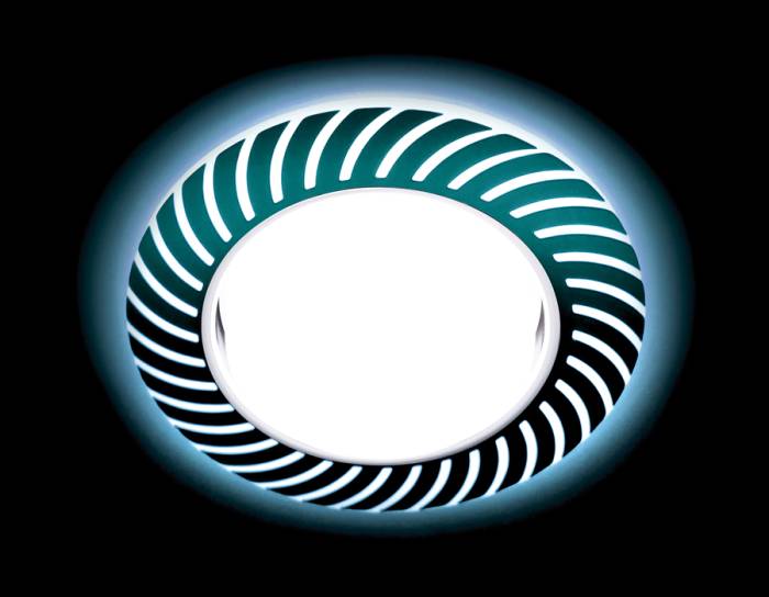 Встраиваемый светильник с узорами Gx53 Led G444 WH/CLD Ambrella