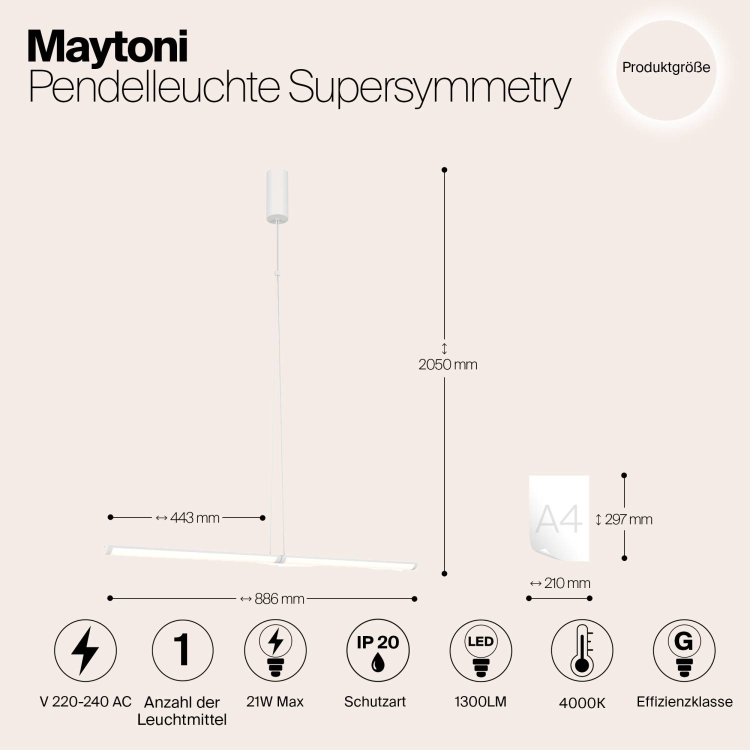 Светильник подвесной Maytoni Supersymmetry P096PL-L11WK1