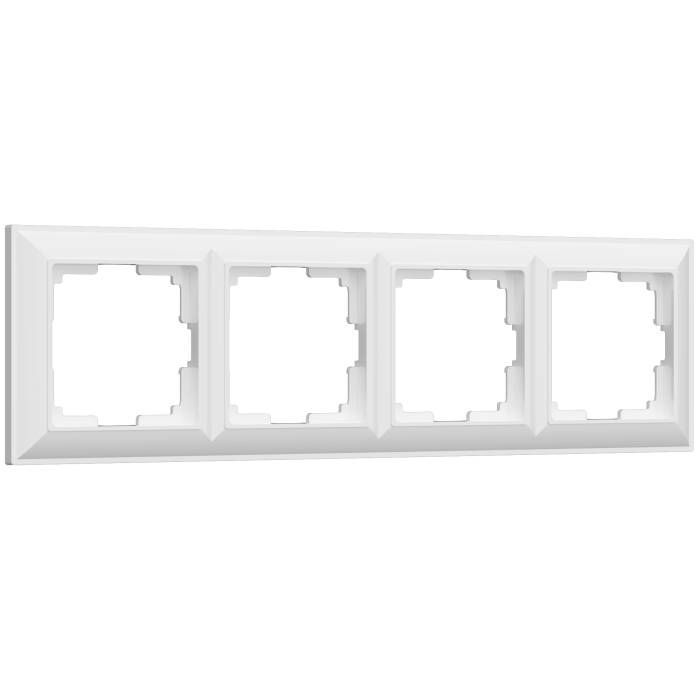Рамка Werkel W0042201/ Рамка на 4 поста Fiore (белый) Рамка Werkel W0042201/ Рамка на 4 поста Fiore (белый)