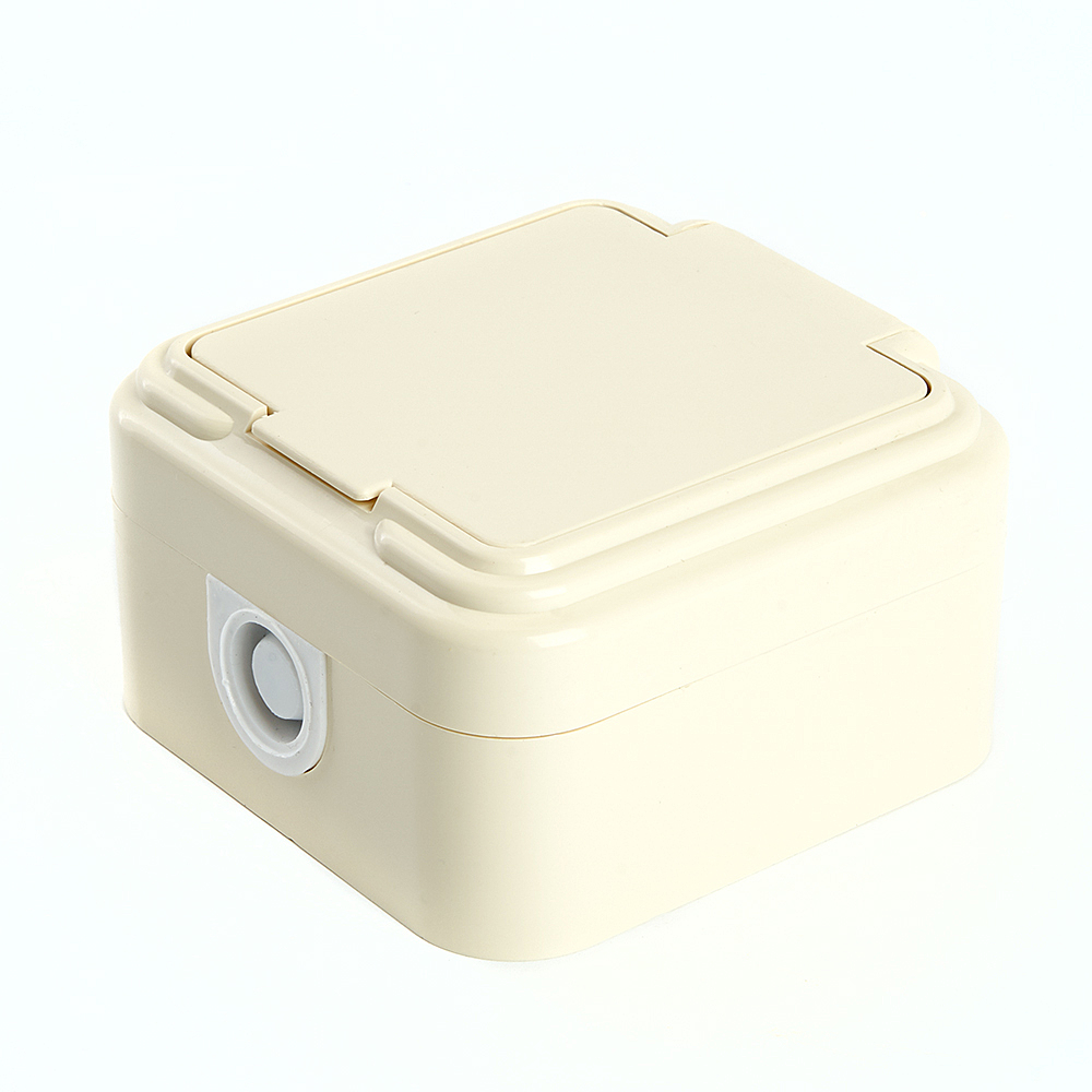 Розетка 1-местная б/з с крышкой Stekker Брест 49060