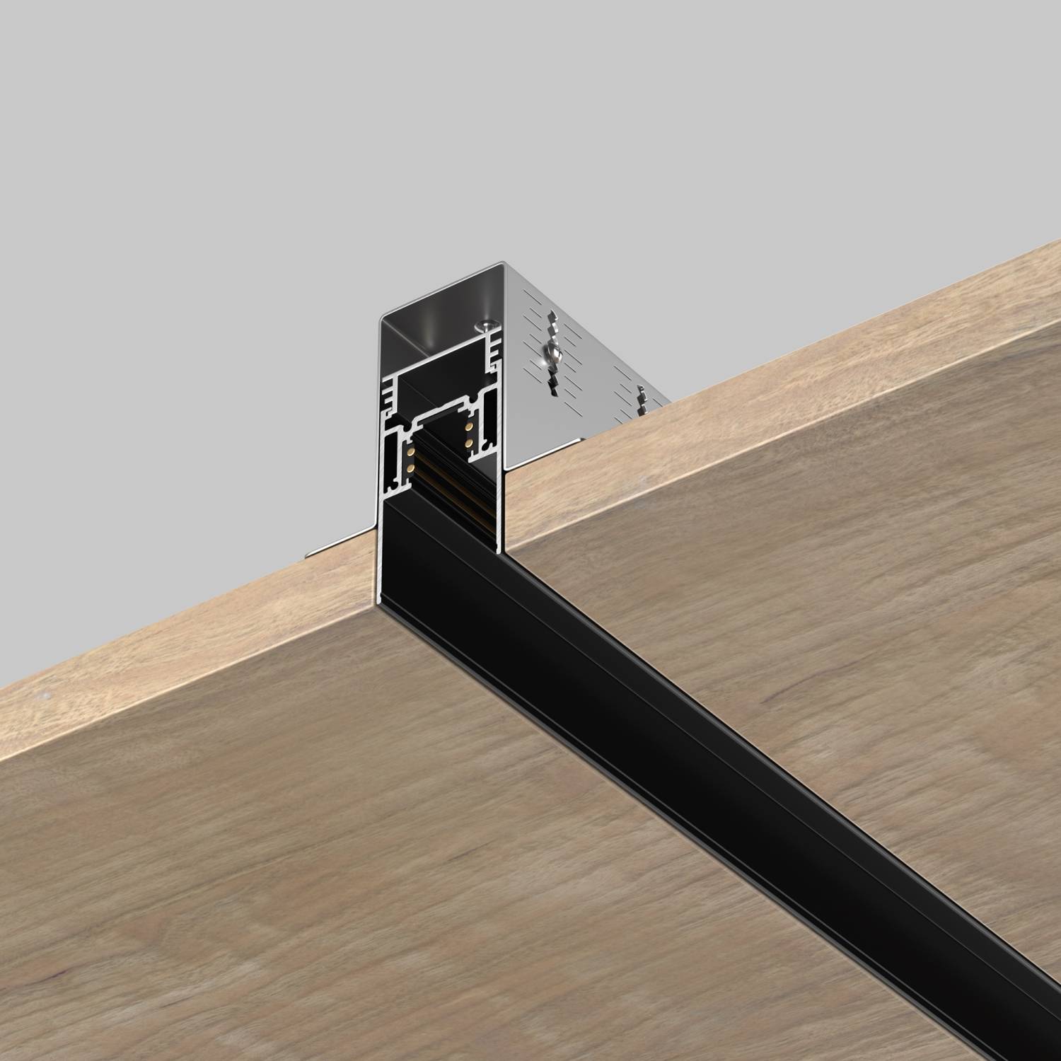 Скоба регулируемая для накладного шинопровода Gravity Maytoni Accessories for tracks Gravity TRA010HCB