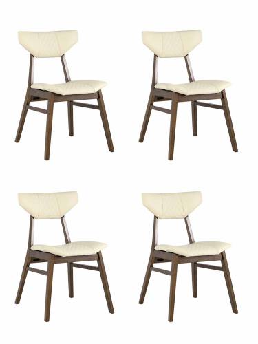 Комплект стульев Stool Group Tor LW1903-G PU CREAM GRID-KOROB4