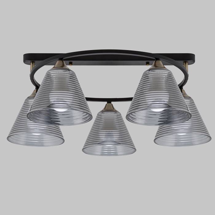 Люстра потолочная 5*Е27 MD.5948-5-S-BK+AB