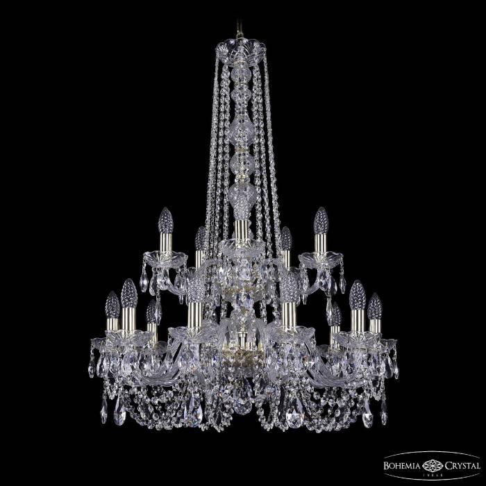 Подвесная хрустальная люстра 1402 Bohemia 1402/10+5/240/h-90/2d G