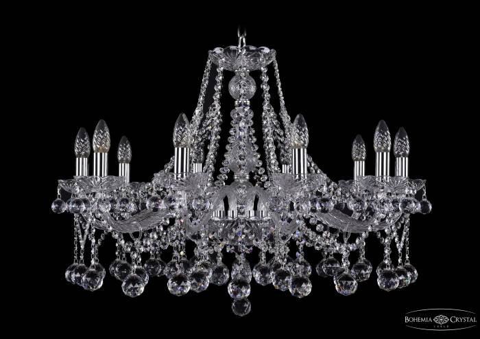 Подвесная хрустальная люстра 1413 Bohemia 1413/10/300 Ni Balls