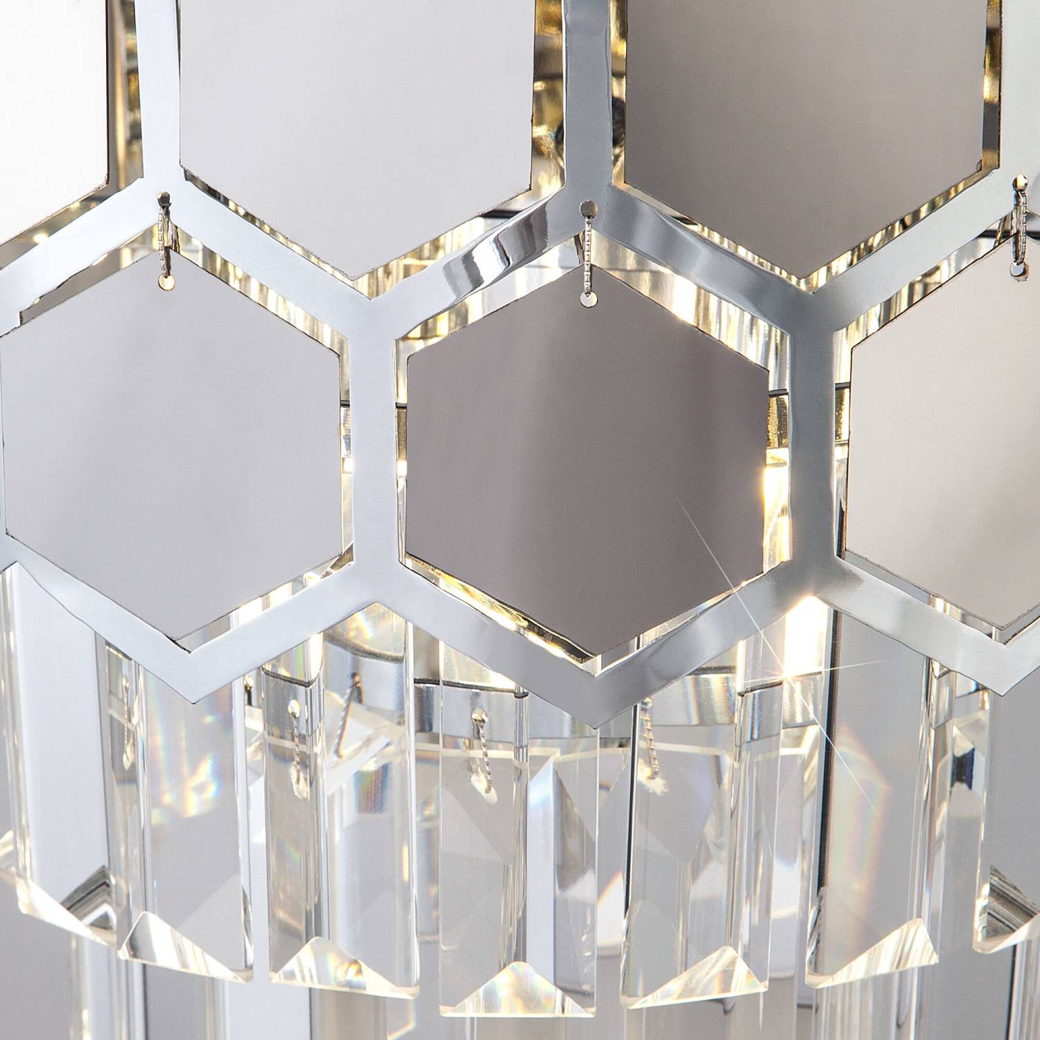 Настенное бра Eurosvet Ariana 10124/2 хром/прозрачный хрусталь Strotskis (10113/2)