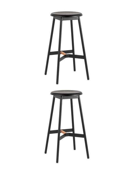 Комплект стульев Stool Group Knobb 9117H75 black X2