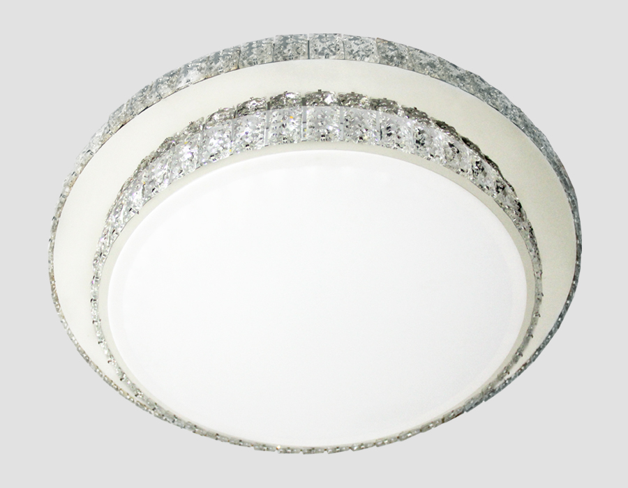 Потолочный светодиодный светильник Ambrella Orbital Crystal F95 CH/CL 72W D600