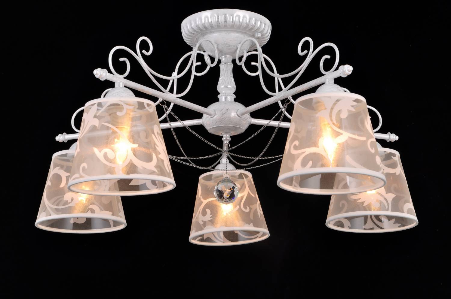 Потолочная люстра Natali Kovaltseva Tenderly TENDERLY 75060/5C WHITE