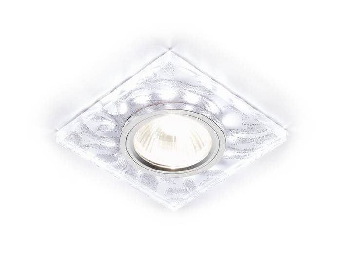 Встраиваемый светильник с узорами Led S234 W/CH/WH Ambrella