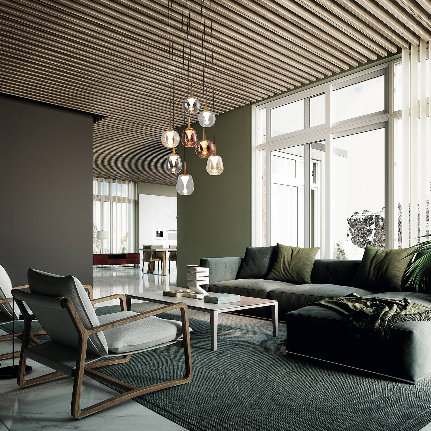 Подвесная люстра Mantra Andromeda 8933+8PL