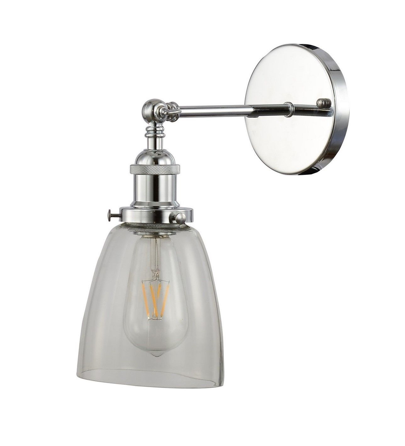 Настенное бра Lumina Deco LDW 6800-1 CHR+PR Настенное бра Lumina Deco LDW 6800-1 CHR+PR