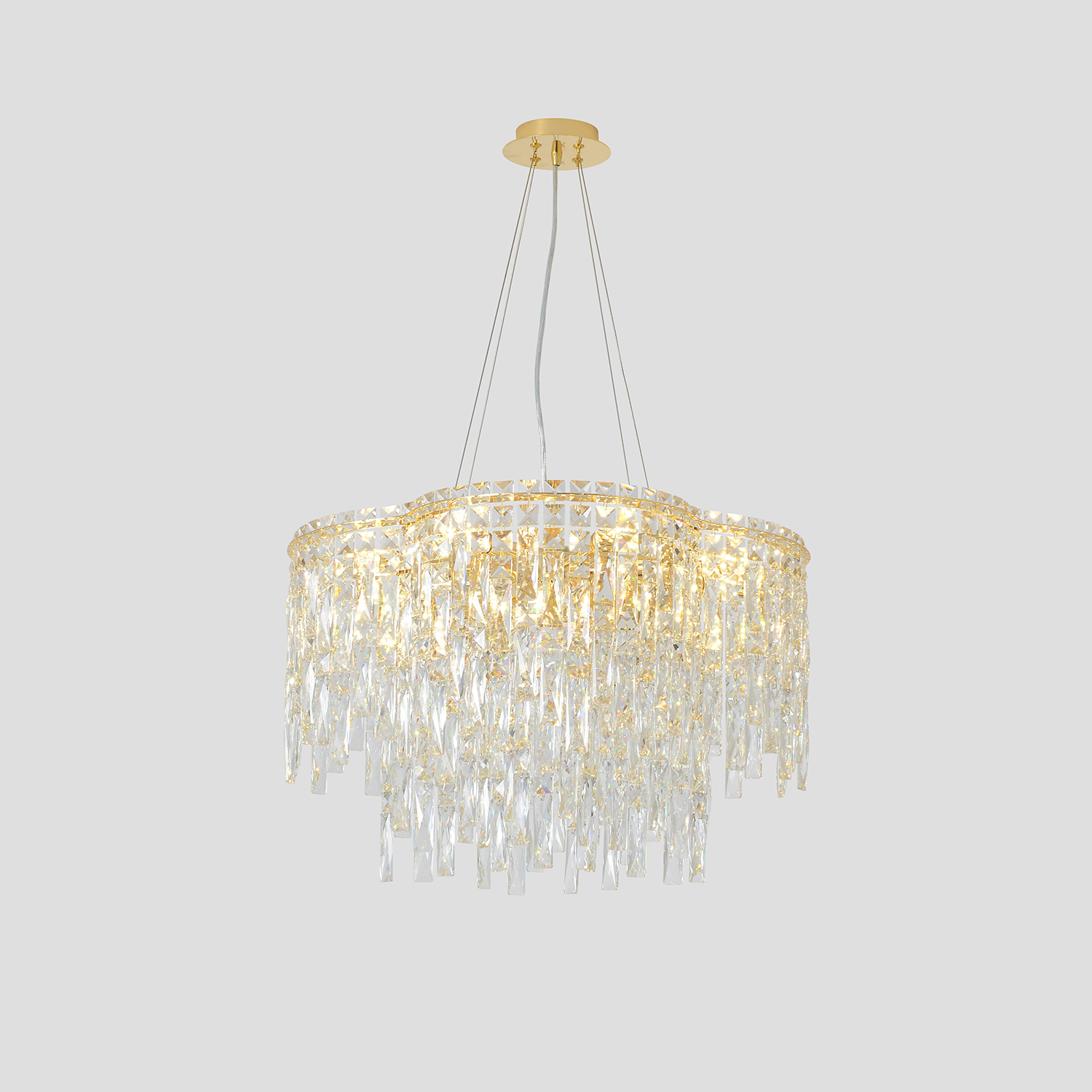 Подвесная люстра Crystal Lux Abril ABRIL SP12 GOLD