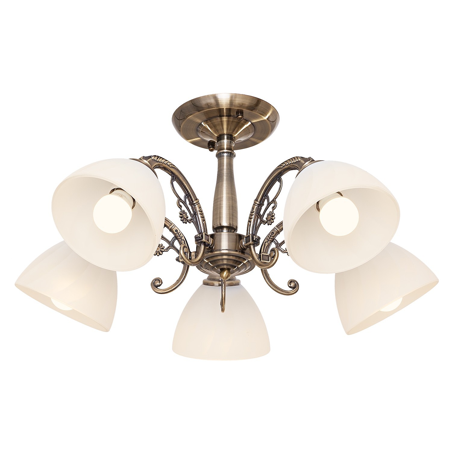 Потолочная люстра ЭкономСвет 443 443/5AB WT