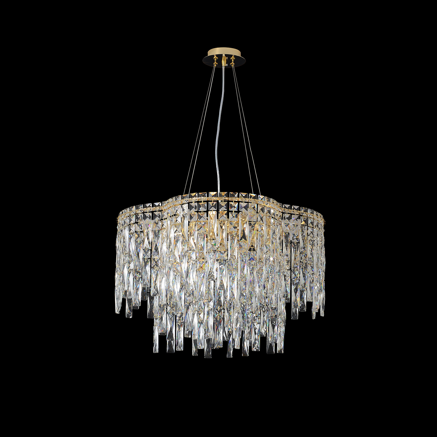 Подвесная люстра Crystal Lux Abril ABRIL SP12 GOLD