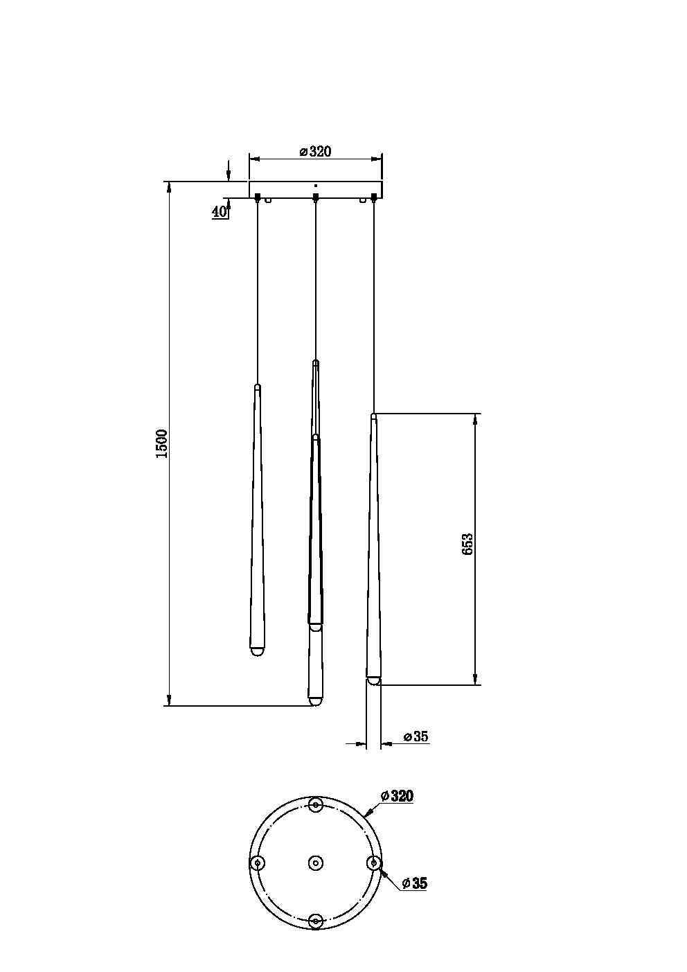 Светильник подвесной Maytoni Cascade MOD132PL-L30BSK