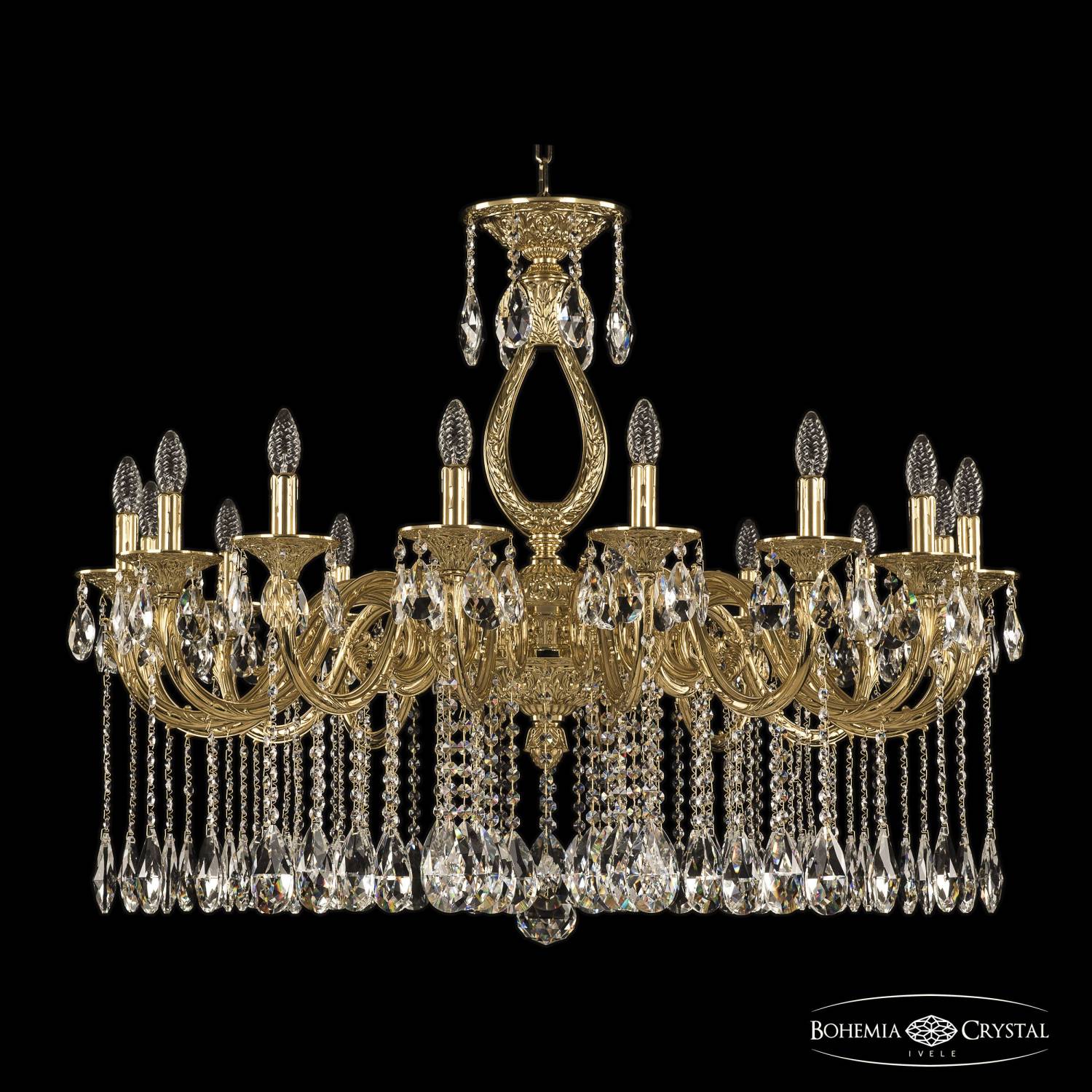 Подвесная хрустальная люстра 7101 Bohemia 71301/16/360 A G