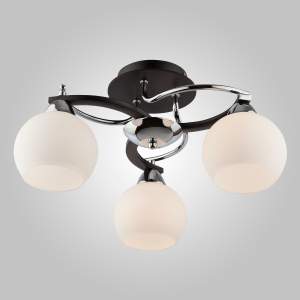 Потолочная люстра Eurosvet Larion 9654/3 хром/черный