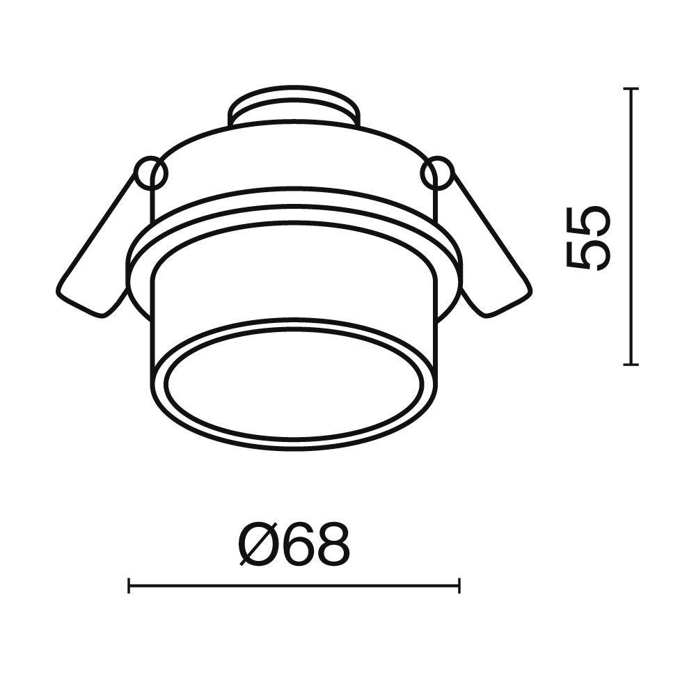 Встраиваемый светильник Maytoni Reif DL050-01W